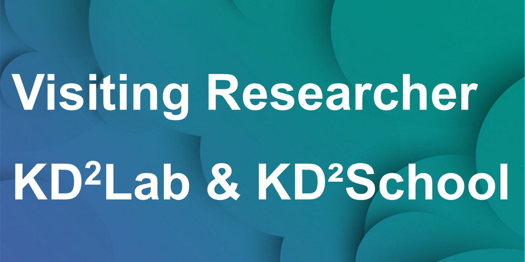 Schriftzug Visiting Researcher KD2Lab
